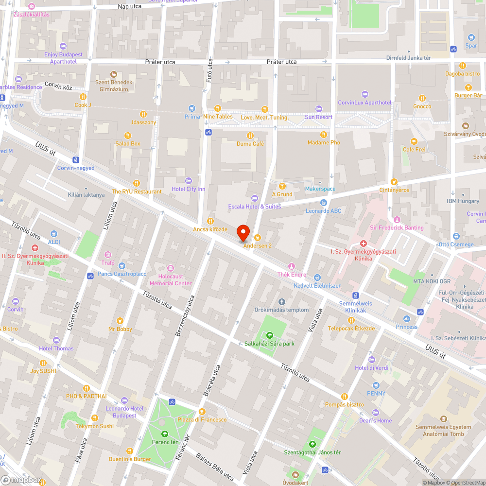 Üres szemetestartó bejelentés helye