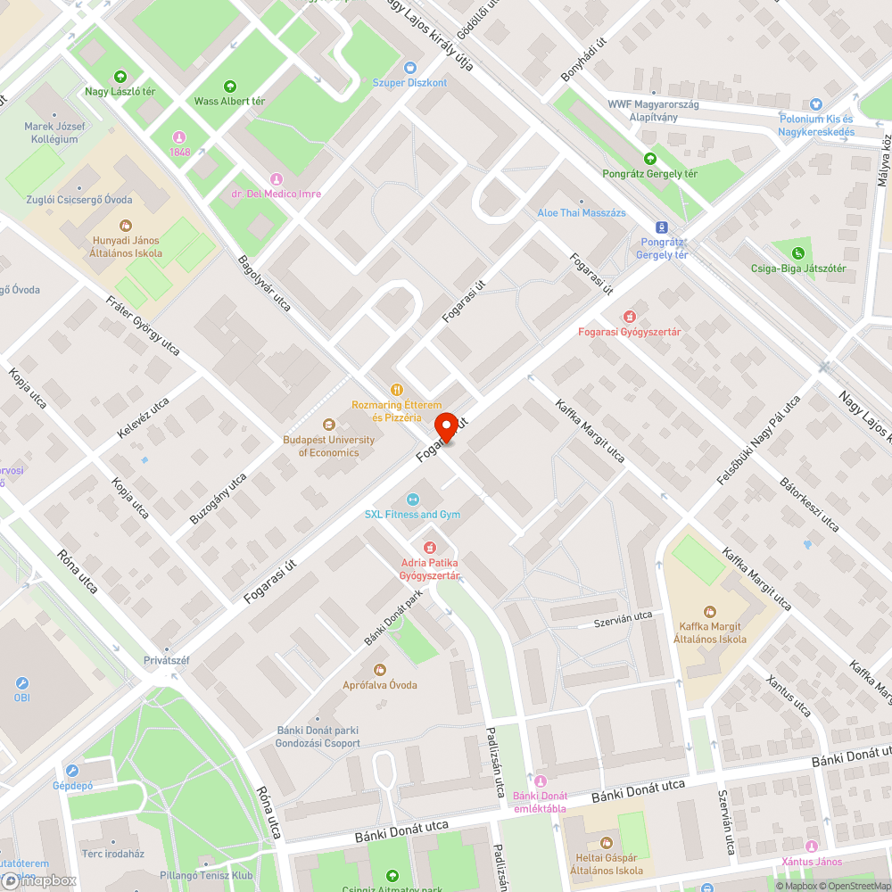 Nem aktualizált információs tábla bejelentés helye