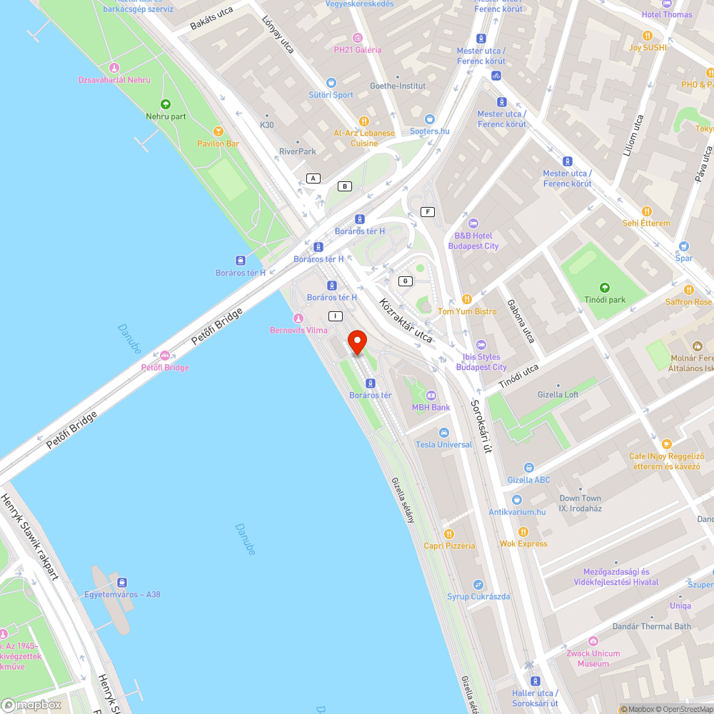 Kiégett lámpa bejelentés helye