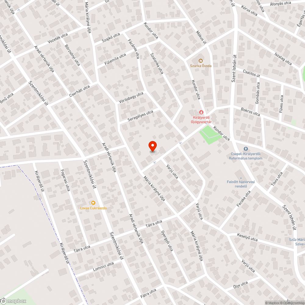 Kidőlt oszlop bejelentés helye