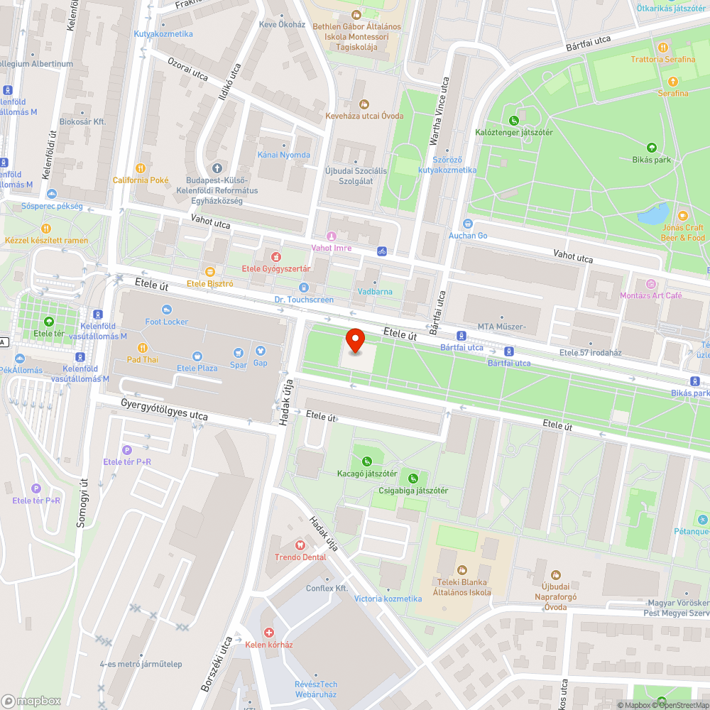 Eldugult szökőkút bejelentés helye