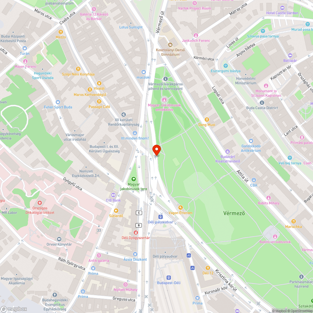 Kátyús út bejelentés helye