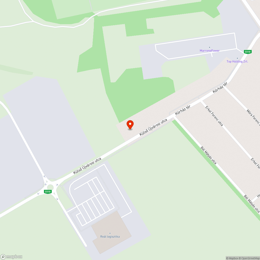 Út szélén hagyott autó bejelentés helye