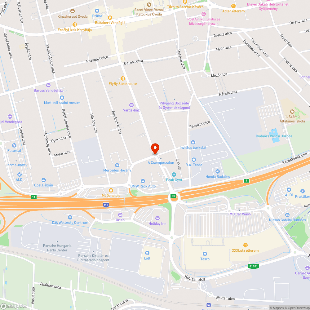 Hibás jelzőlámpa (sárga fény nincs) bejelentés helye