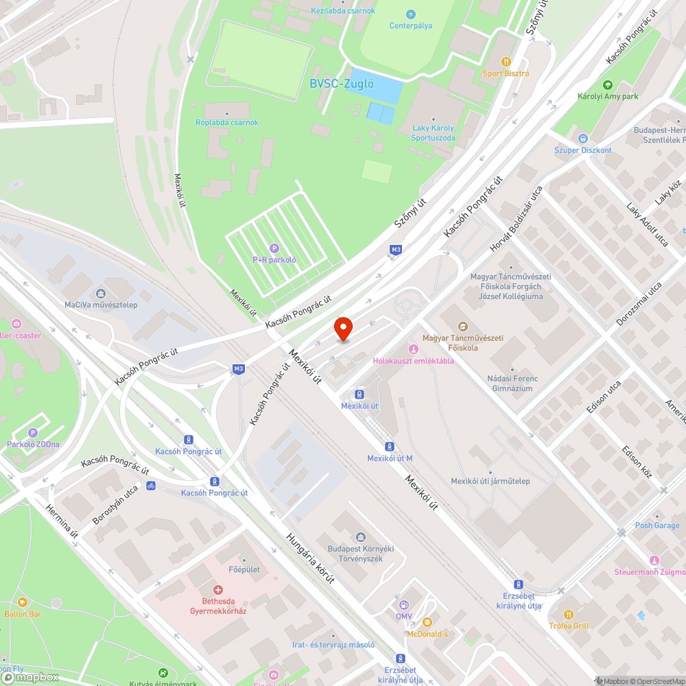 Roncs bejelentés helye