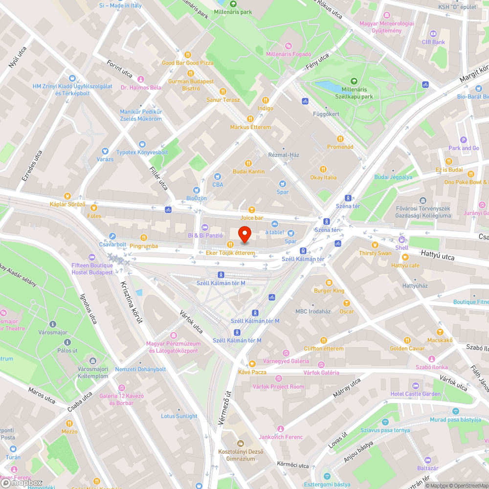 Zöld buszmegálló bejelentés helye