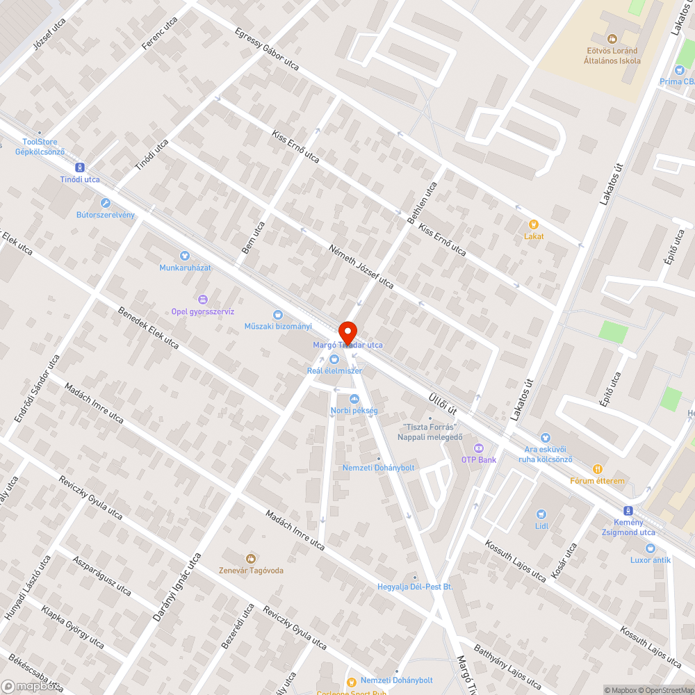 Eldőlő gyalogos lámpa bejelentés helye