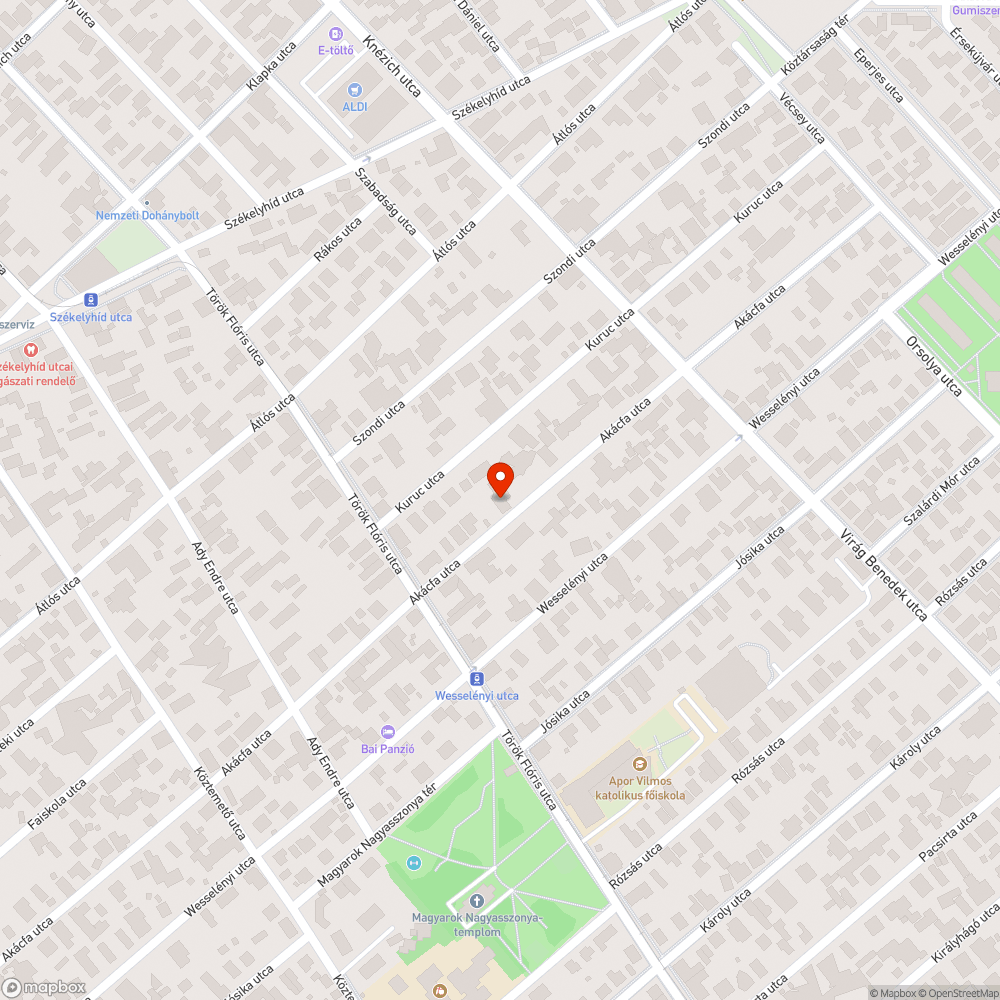 Kátyú bejelentés helye