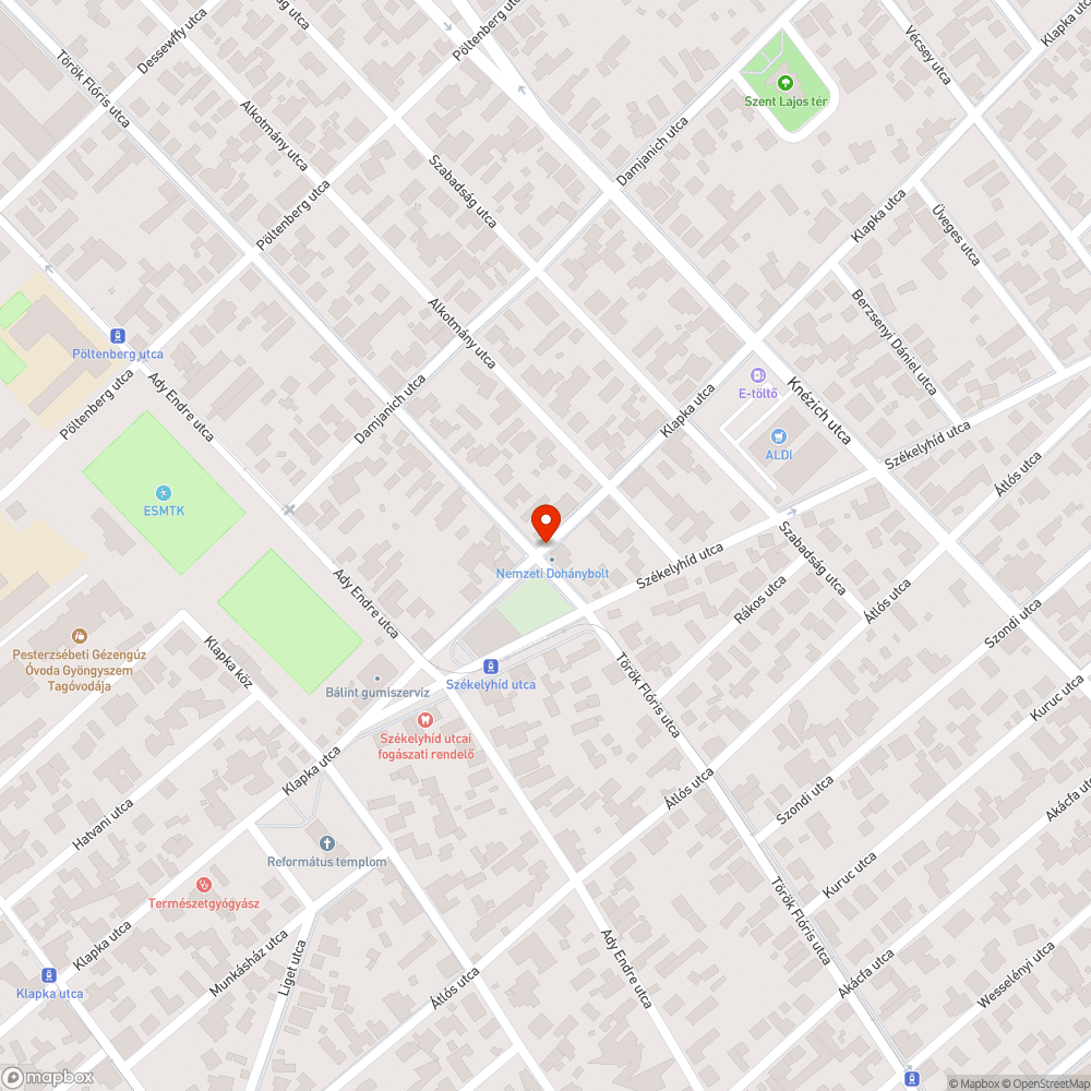 Elhagyott szemét bejelentés helye