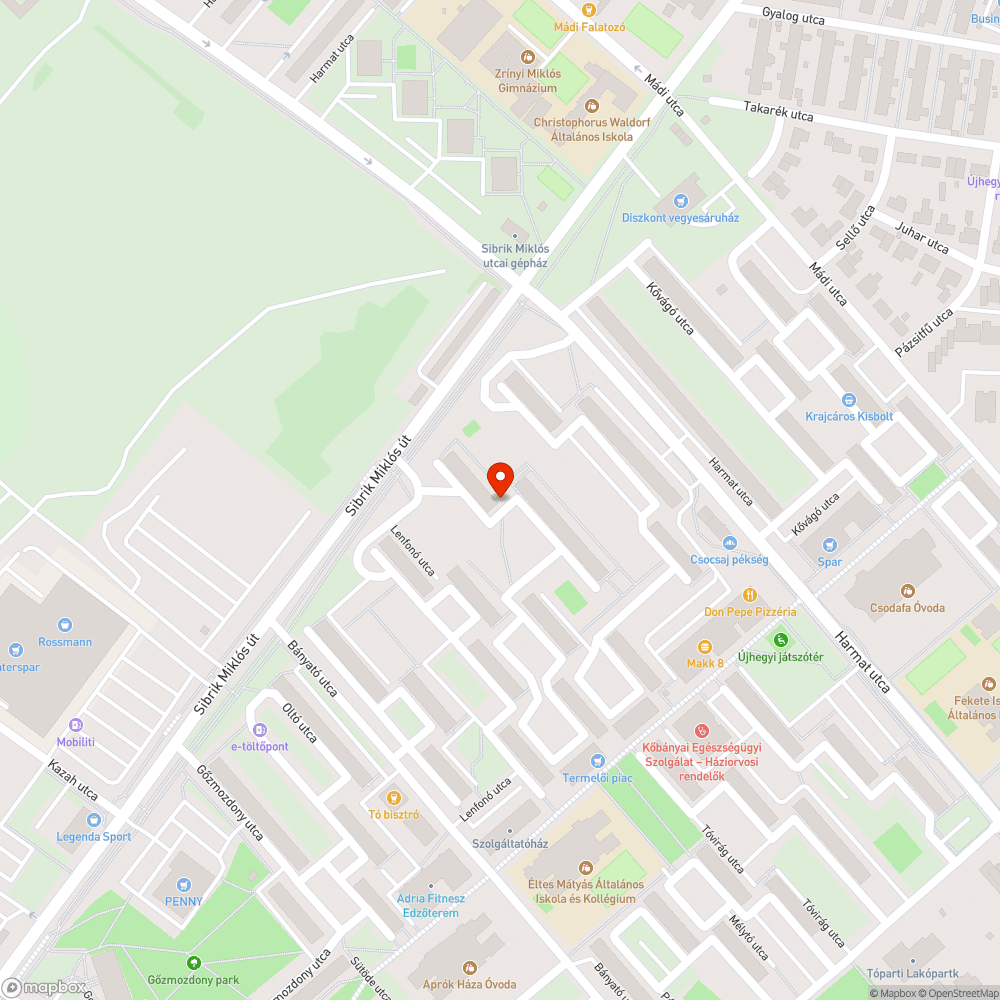 Elhagyott,  érvényes műszaki nélküli jármű bejelentés helye