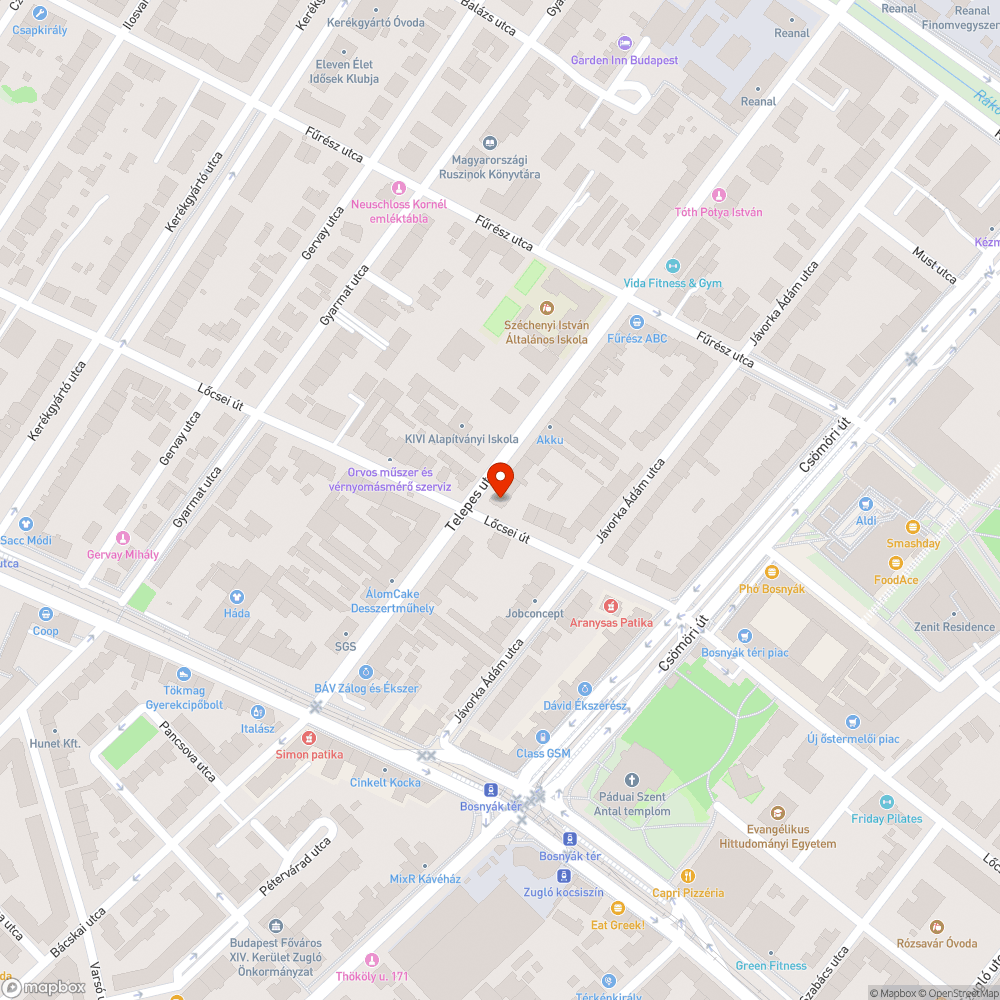 Matricás utcanévtábla bejelentés helye