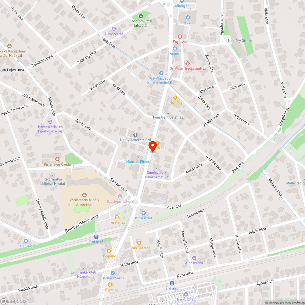 Szemét az utcán bejelentés helye