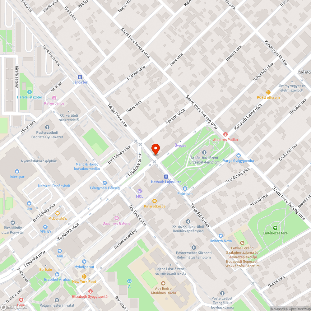 Megsüllyedt Forgalomtechnika bejelentés helye