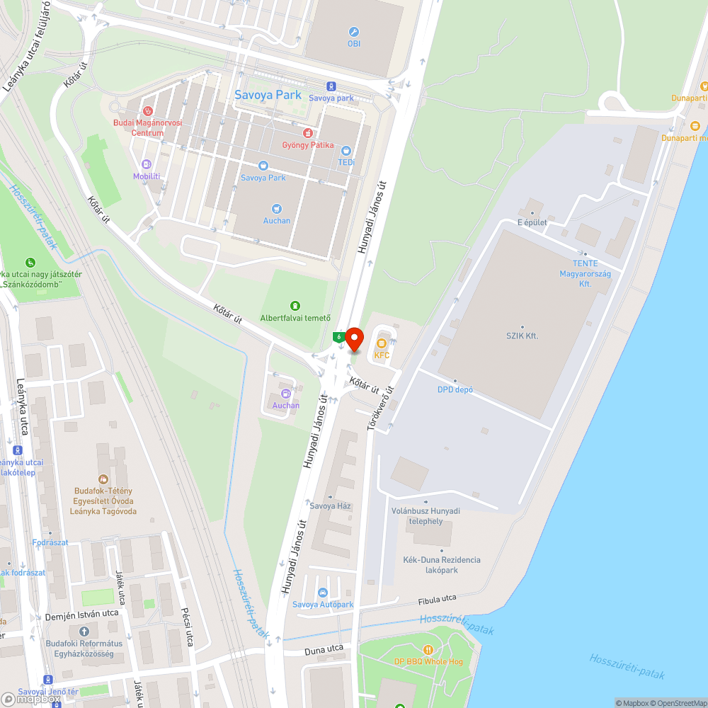 Bálványfák bejelentés helye