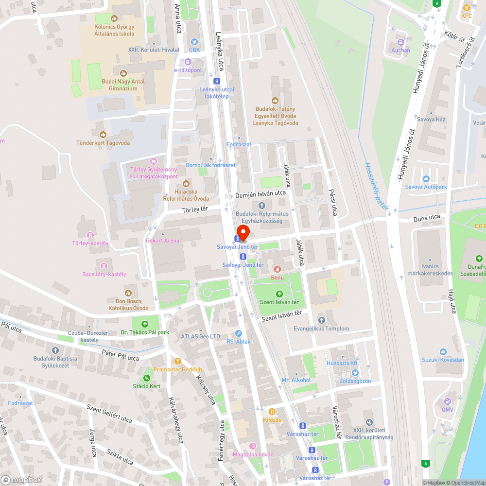 Megsüllyedt út bejelentés helye