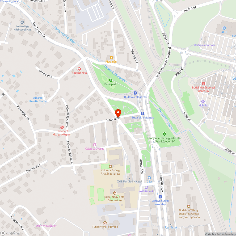 Eltört tükör bejelentés helye