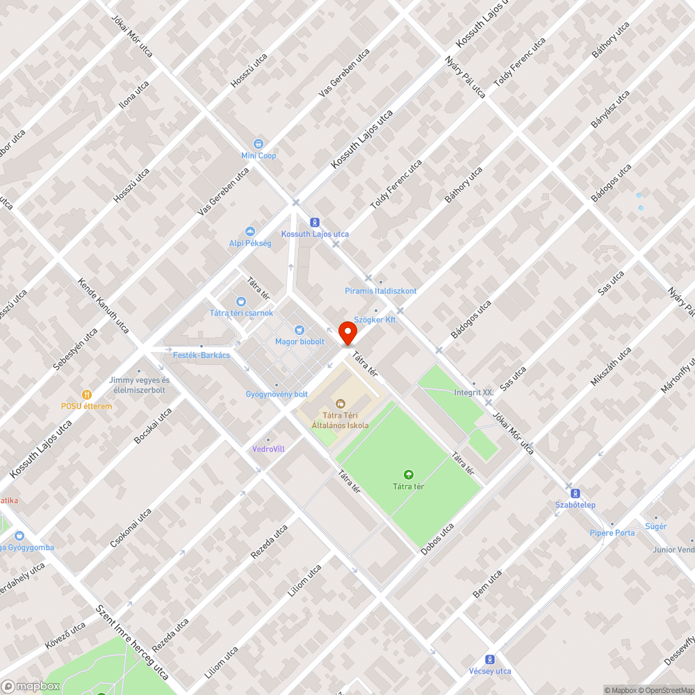 Eldőlő tábla bejelentés helye