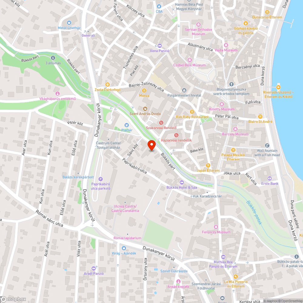 Szentendre Bükkös parton tűzcsap csöpög bejelentés helye