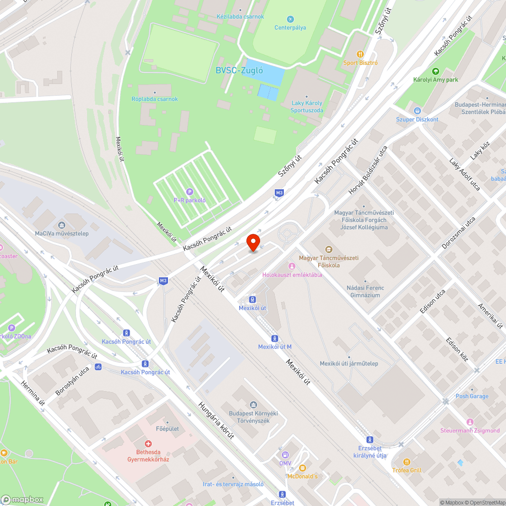 Elhagyott jármű bejelentés helye