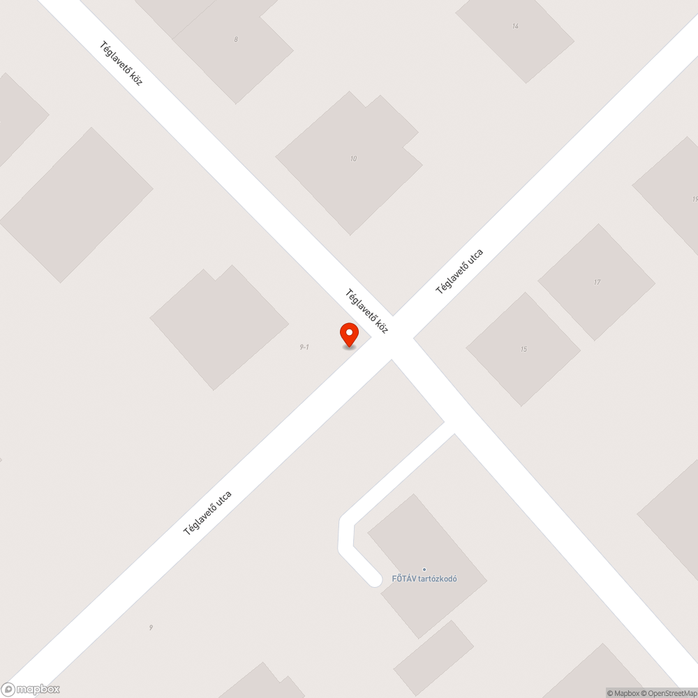 Megrongált utcatábla bejelentés helye