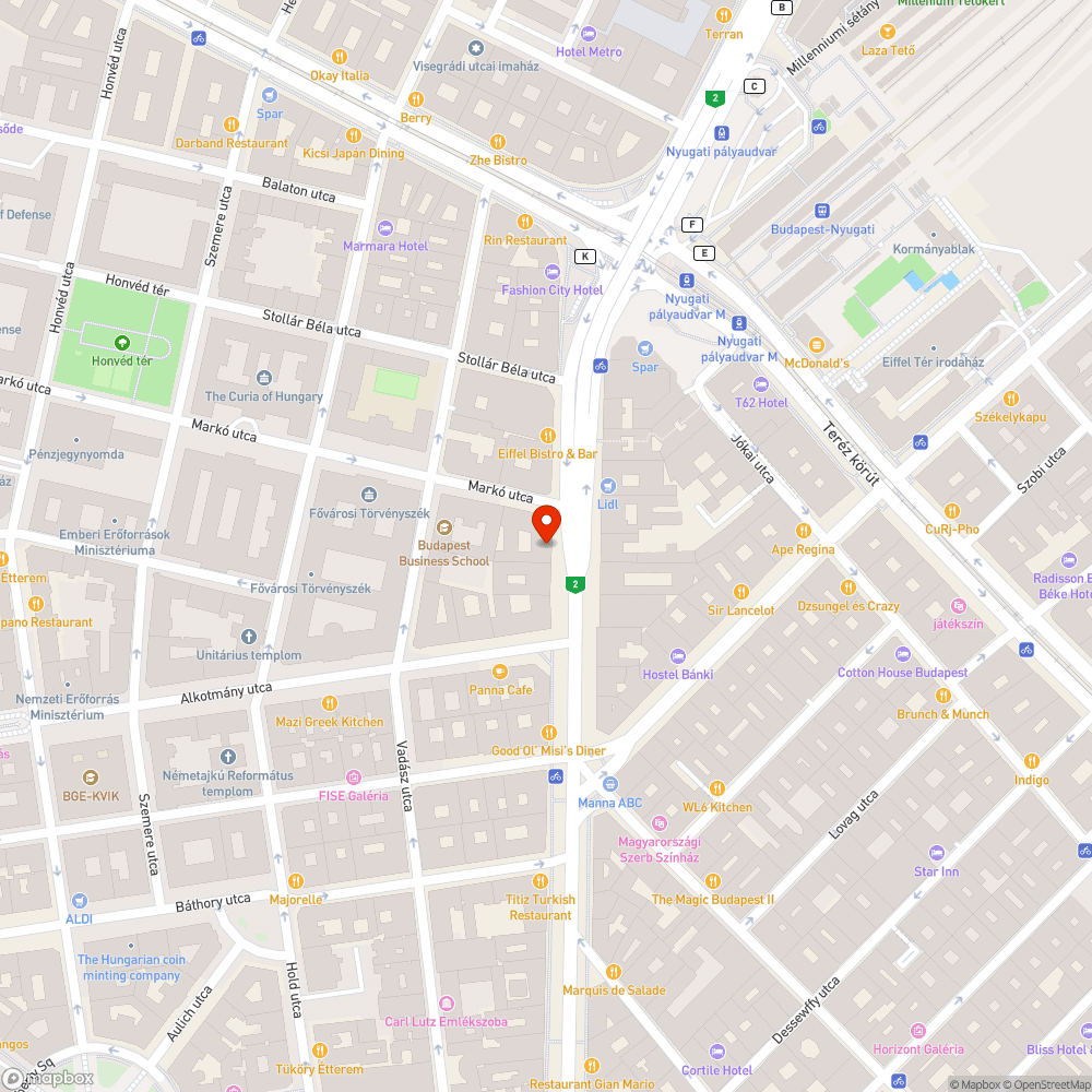 Sérült fedlappár bejelentés helye