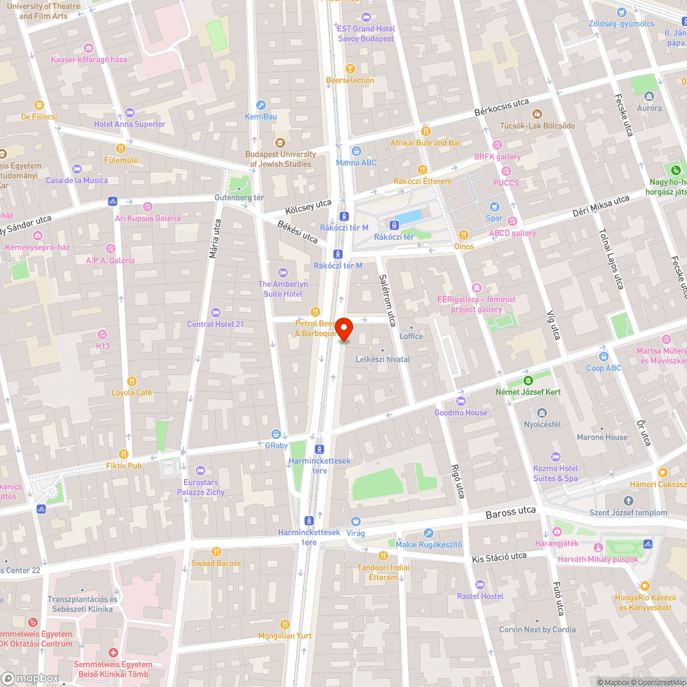 Üres, rossz állapotú telefonfülke bejelentés helye