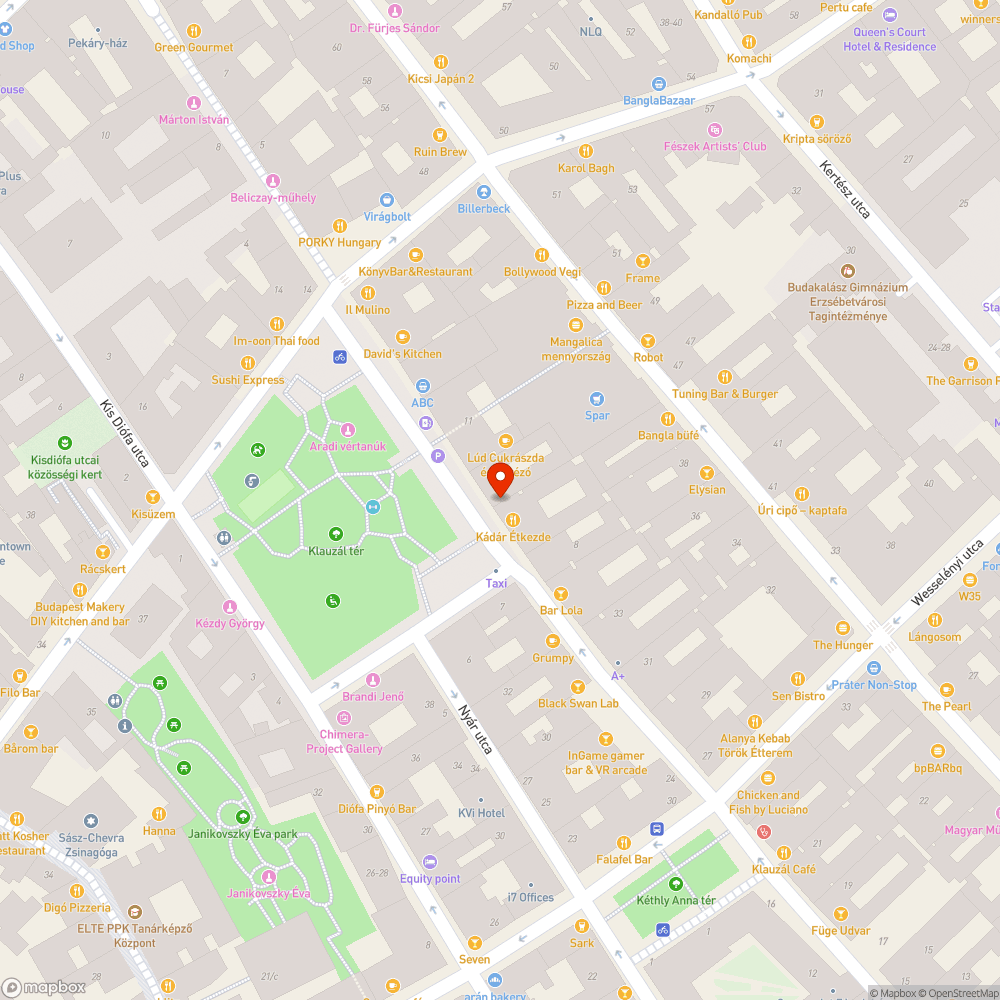 Sérült fedlap Klauzál tér bejelentés helye