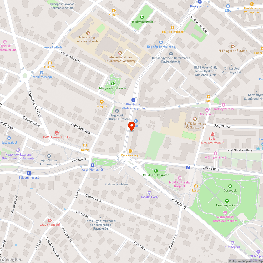 Üres oszlop bejelentés helye