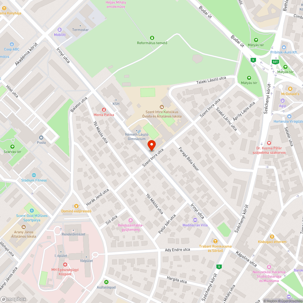 Megsüllyedt sarok bejelentés helye