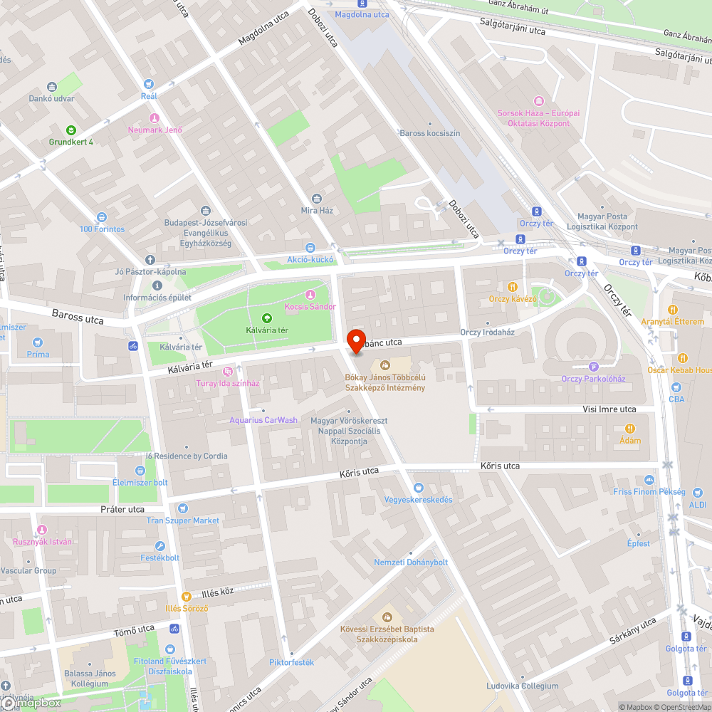 Forgalomirányító táblára kihelyezett hirdetés bejelentés helye