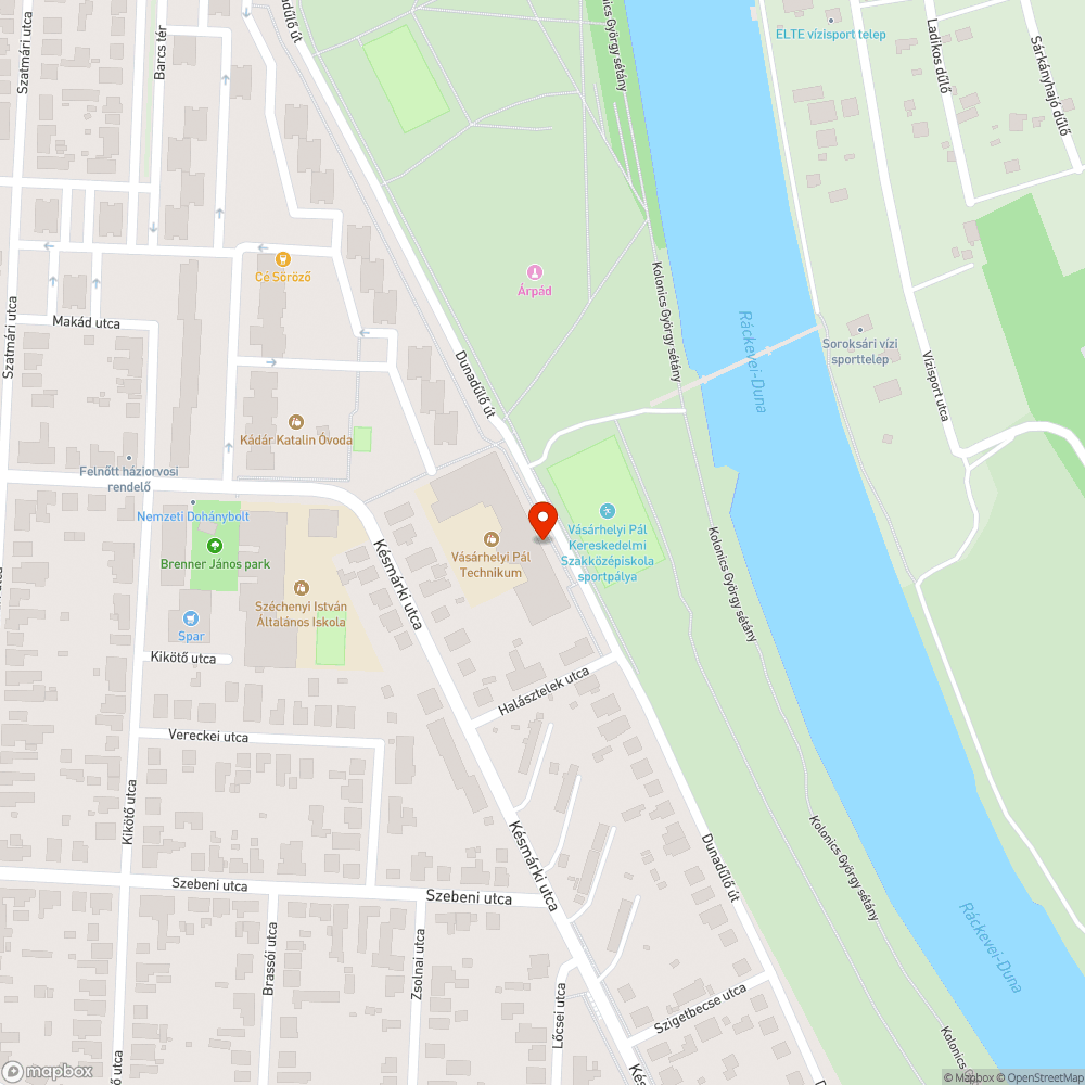 Elhagyott jármű Budapest (Csepel) bejelentés helye