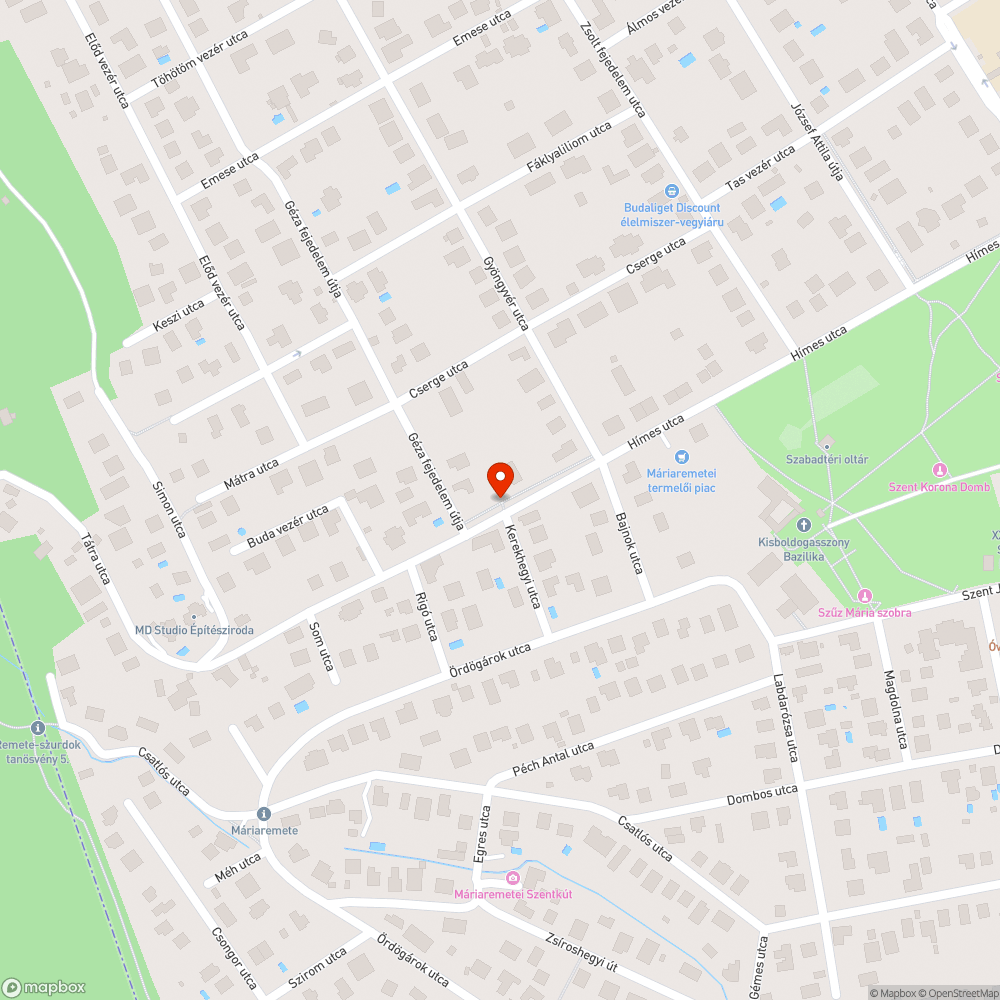 Eltűntetett járda, balesetveszély bejelentés helye