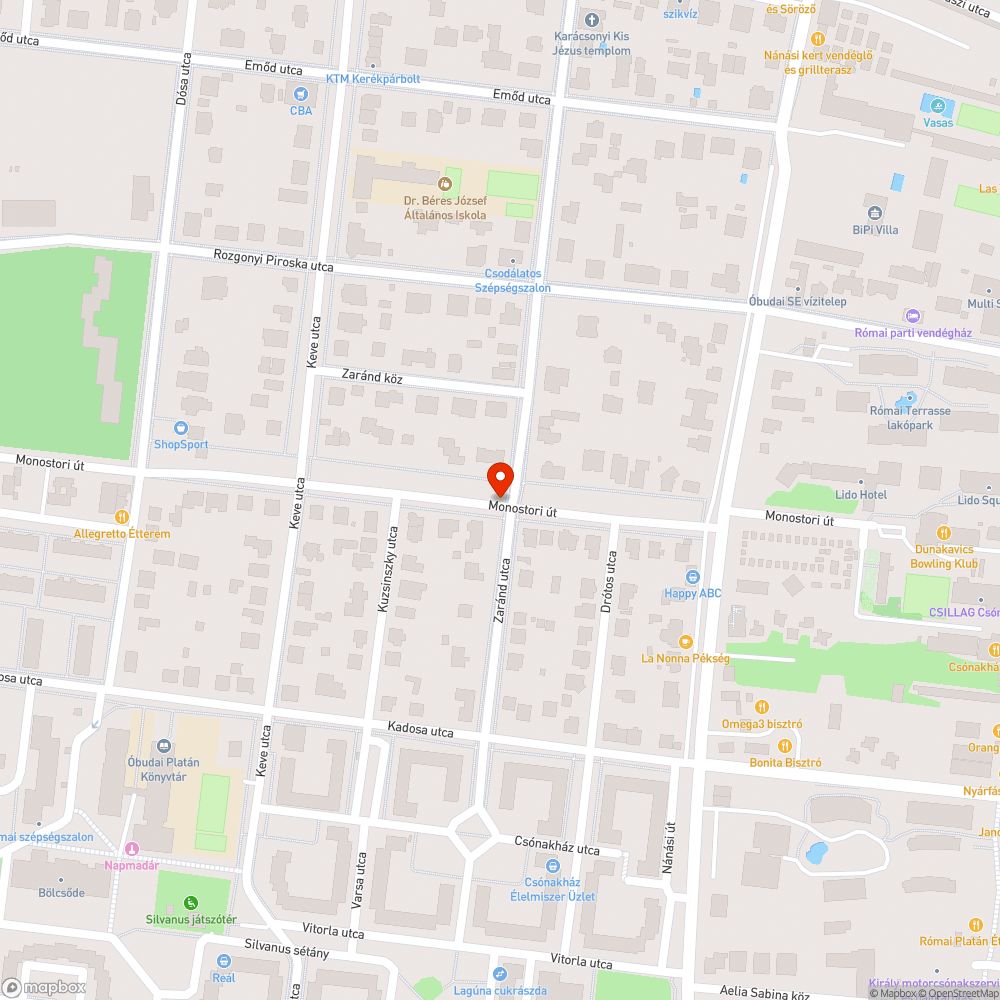 Kátyú bejelentés helye