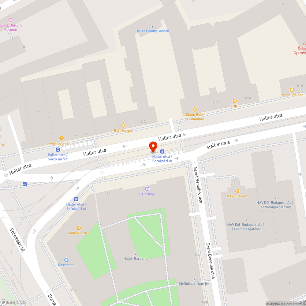 Graffiti a megállóban bejelentés helye