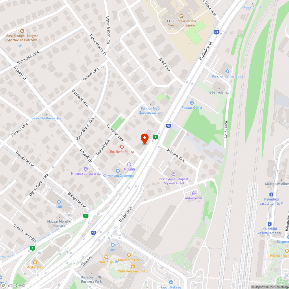 Budaörsi út járda felszedve bejelentés helye