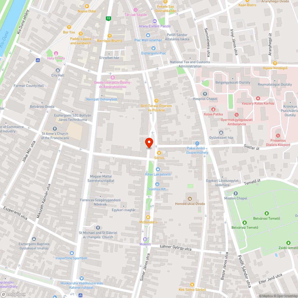 Óriási kátyúk bejelentés helye