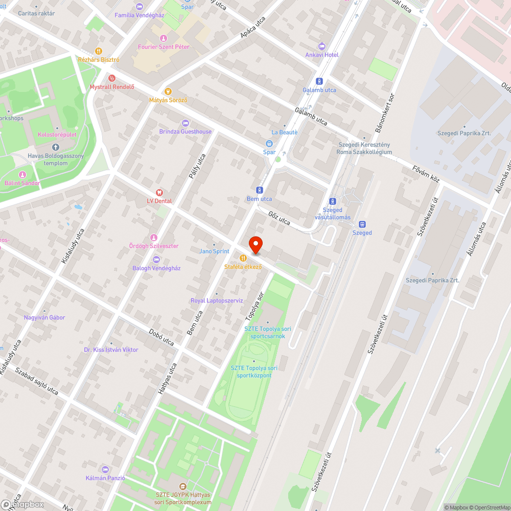 Rossz helyen lévő tábla bejelentés helye