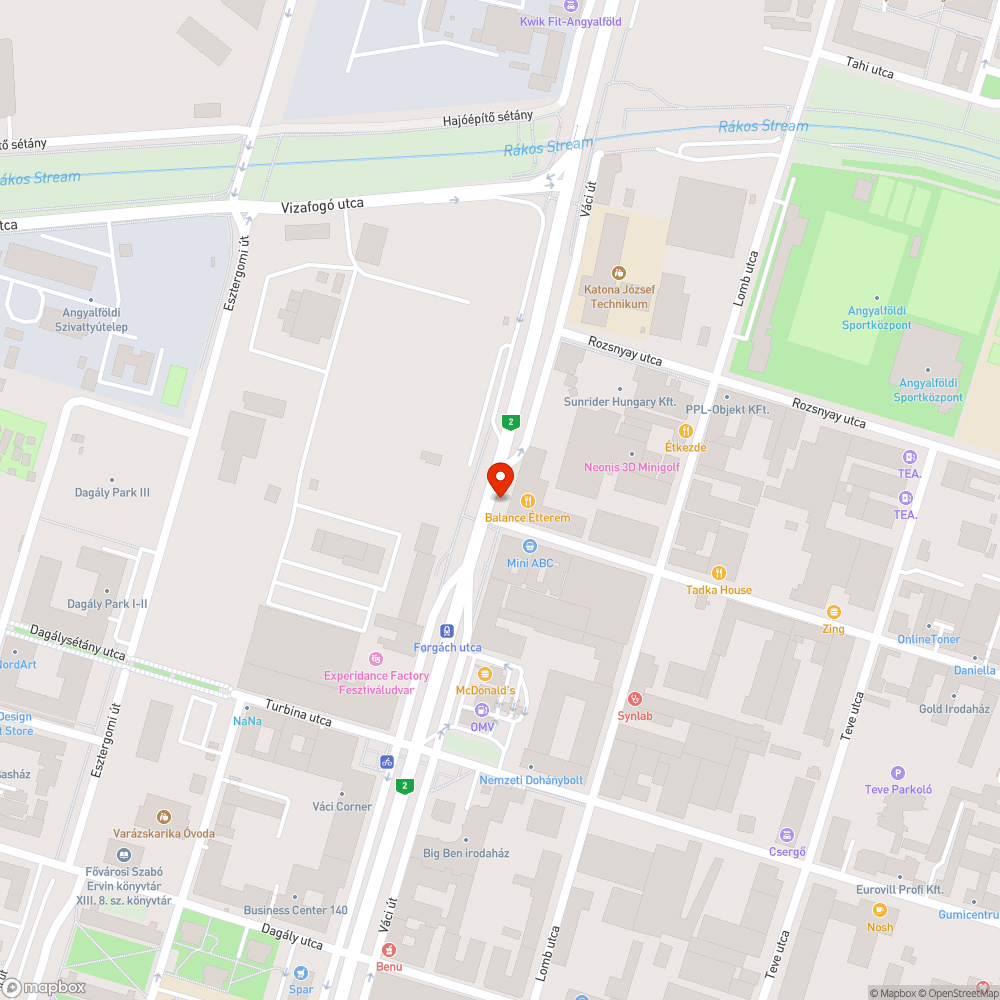 Kiszáradt fa bejelentés helye