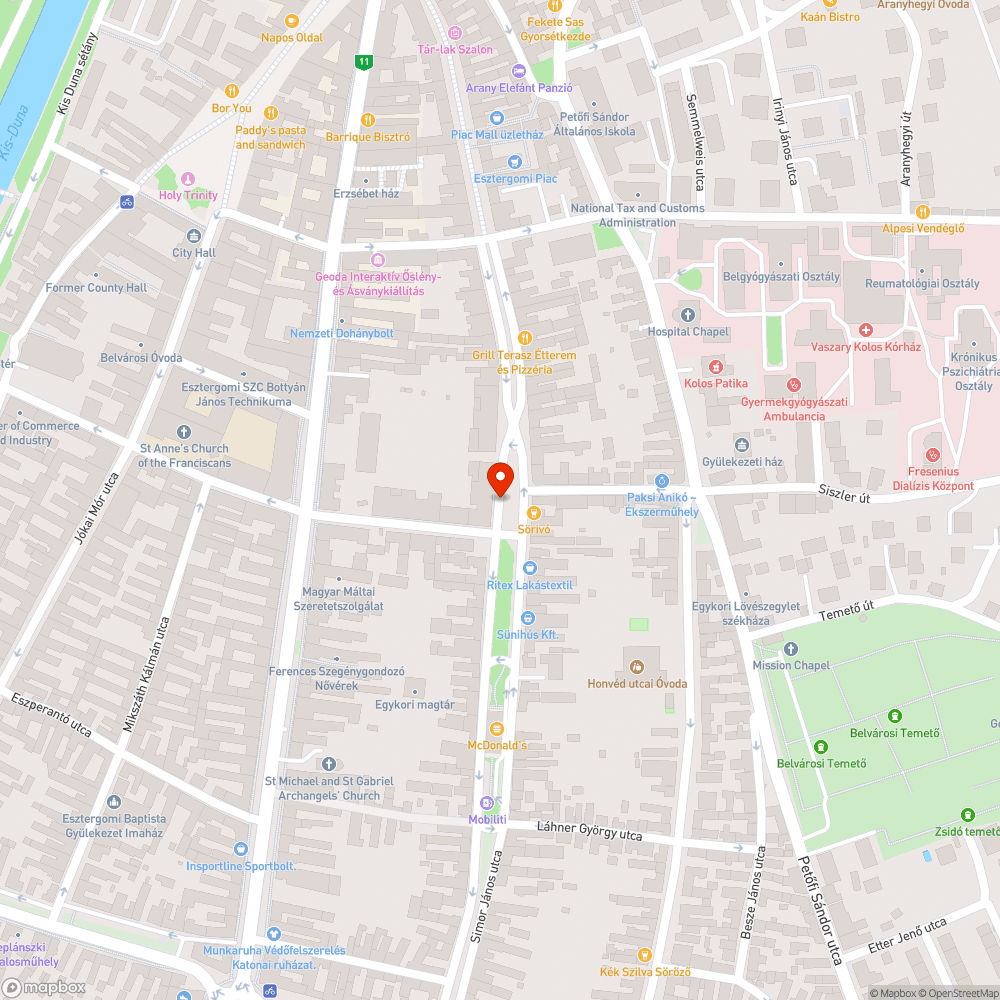 Szemét bejelentés helye