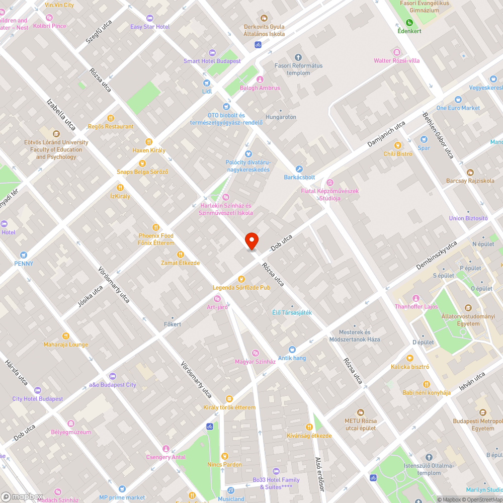 Kerékpárosok számára veszélyesen kétirányúvá tett utca bejelentés helye