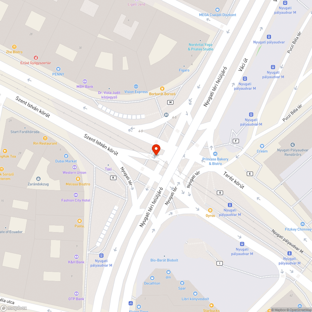 Nyugati téri graffiti bejelentés helye