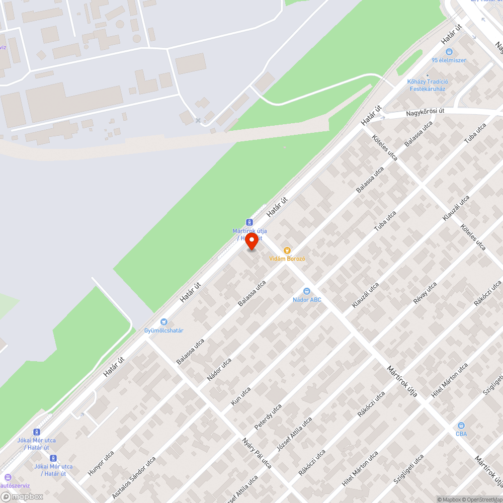 Hibás vízelvezetés a Határ úton bejelentés helye