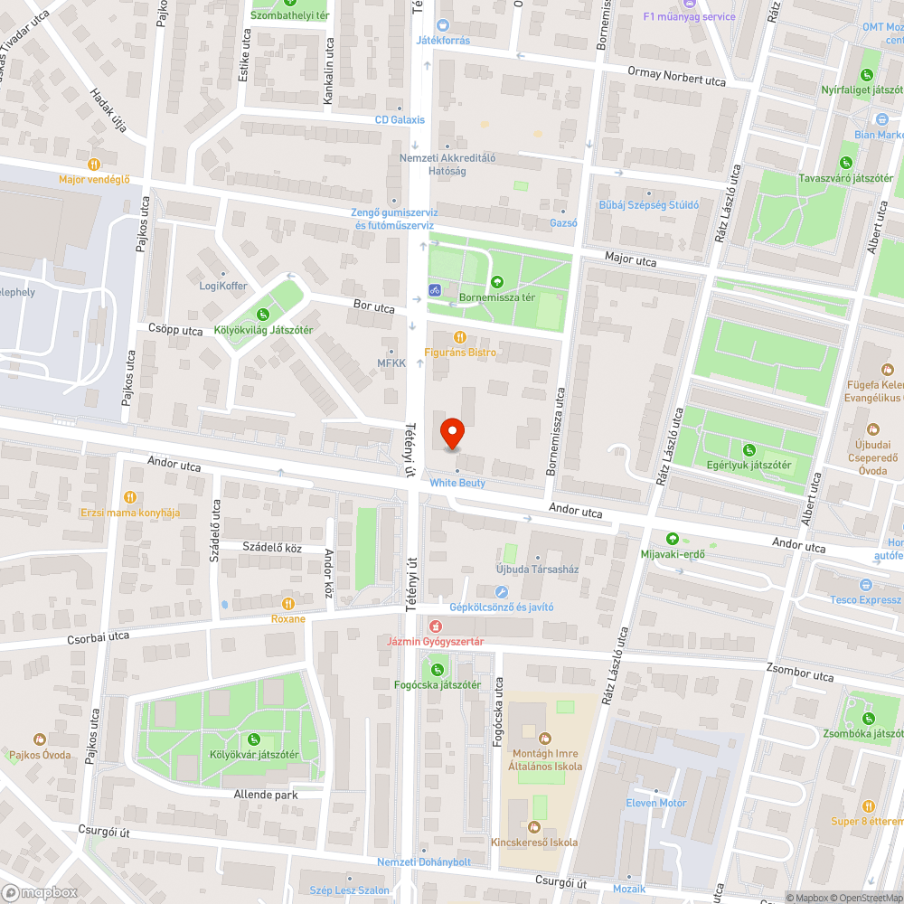 Bukdácsolos járó szakasz bejelentés helye