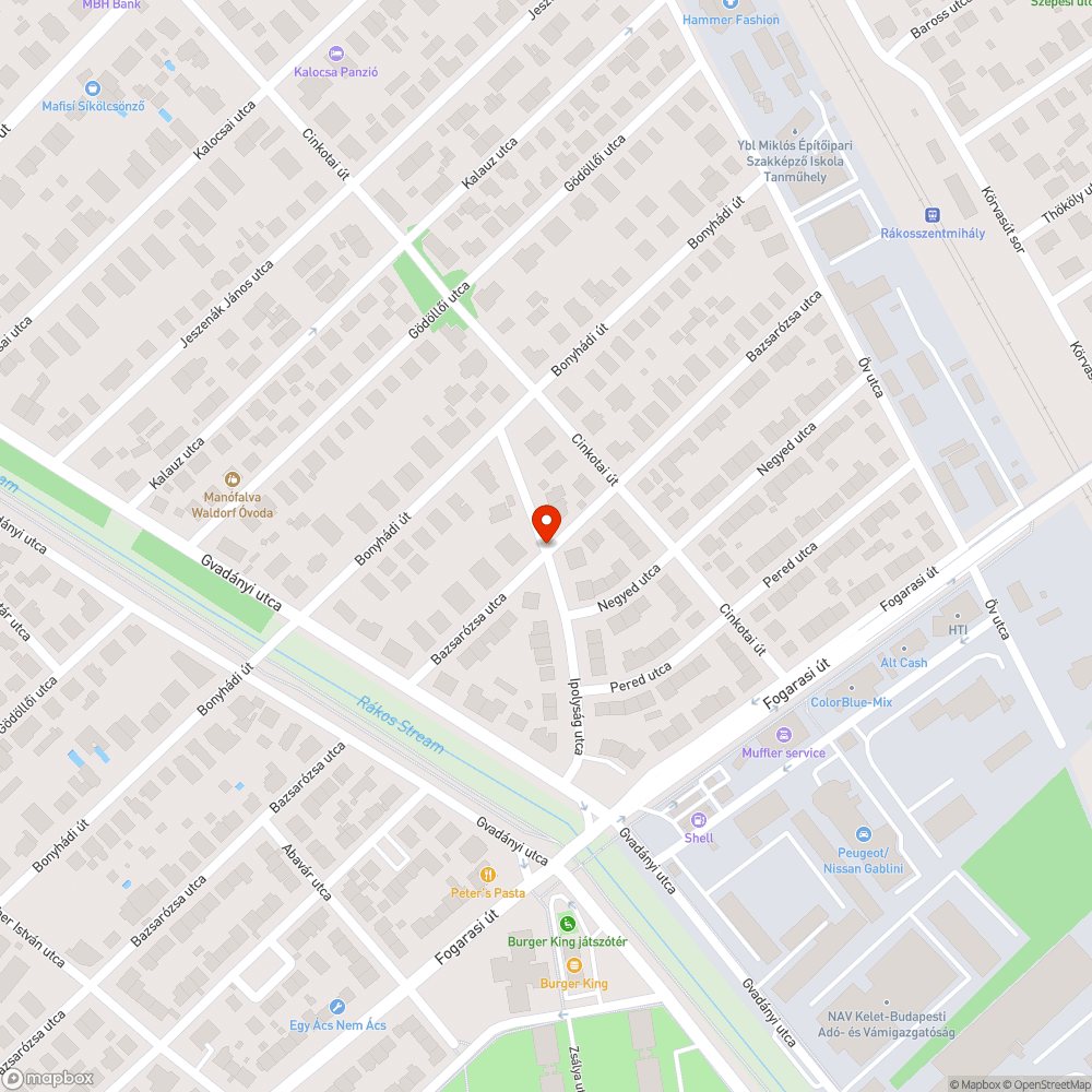 Hiányzó járdaszakasz bejelentés helye