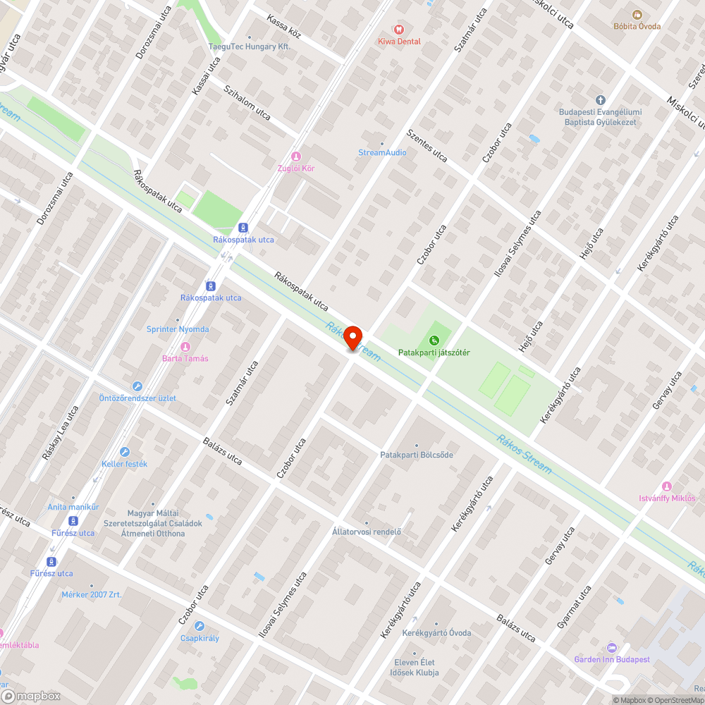 A Rákospatak és Czobor utca sarkán elhanyagolt terület bejelentés helye