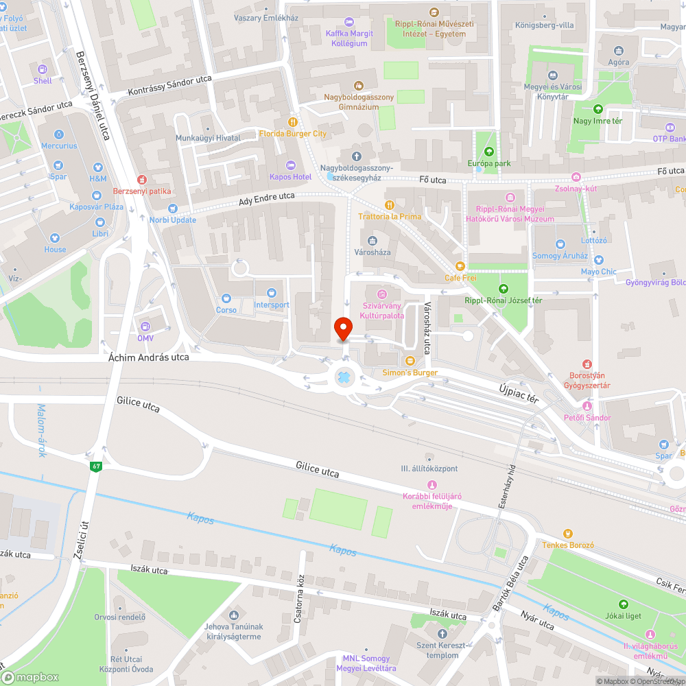 Kandelaber bejelentés helye