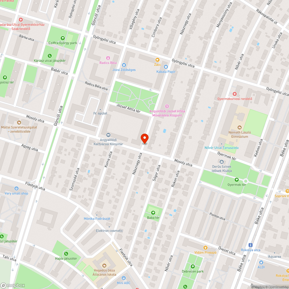 Kiszáradt facsemete bejelentés helye