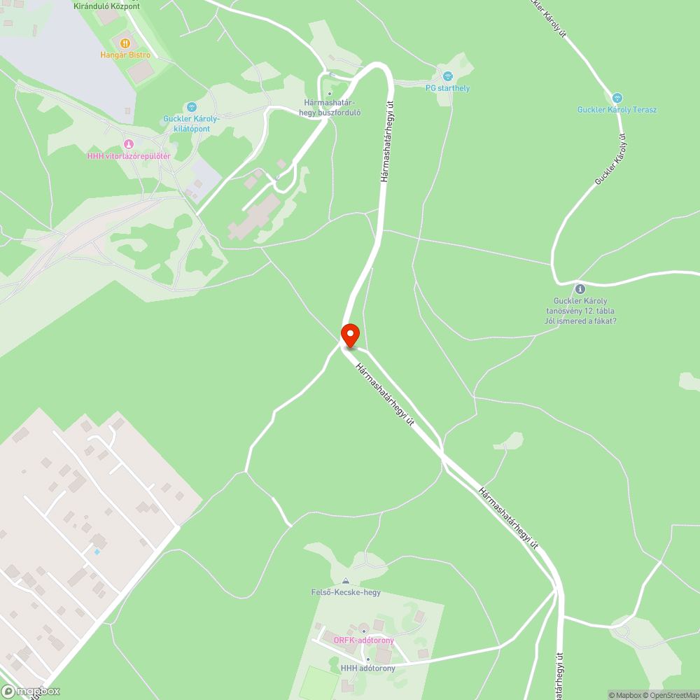 Guckler K.kilátó padlódeszka bejelentés helye