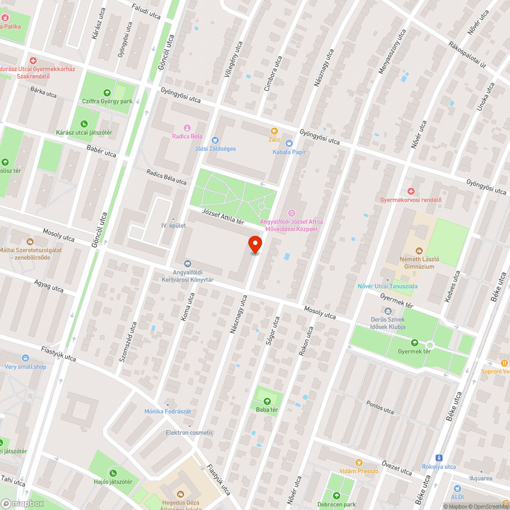 Kiszáradt facsemete bejelentés helye