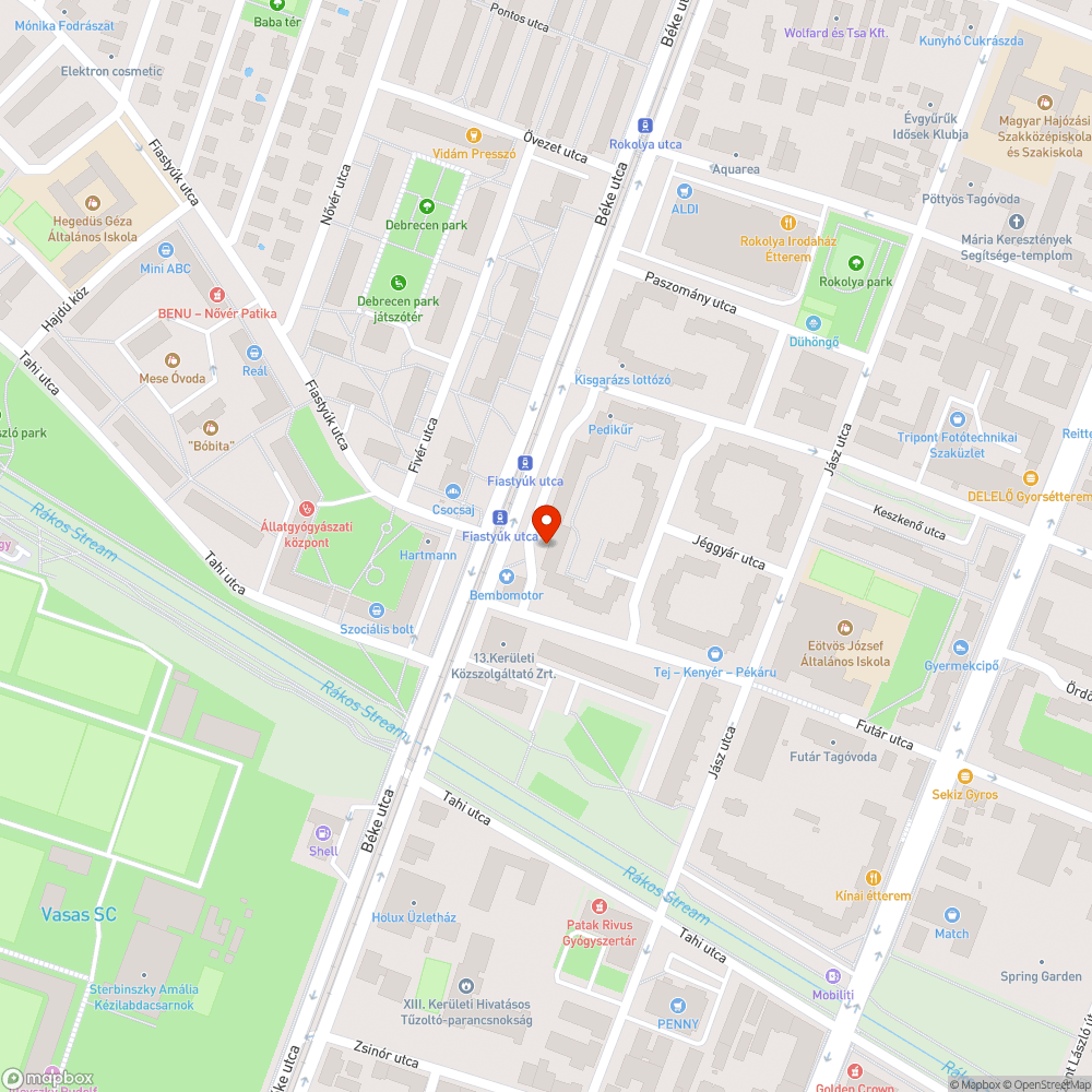 Kiszáradt fa és 3 db felesleges fakaró bejelentés helye